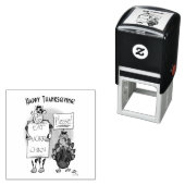 Dag van de Thanksgiving Zelfinktende Stempel (In situ)