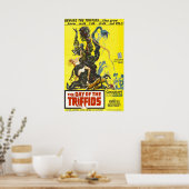 Dag van de triffids -  horrorfilm poster (Keuken)