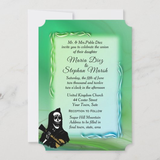 Dag van de uitnodiging tot het groene huwelijk van (Voorkant)