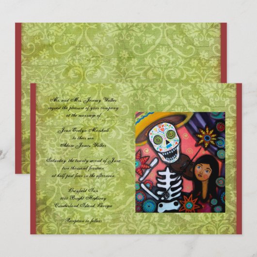 Dag van de uitnodiging tot het huwelijk (Voorkant / Achterkant)