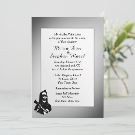 Dag van de uitnodiging tot het huwelijk (Staand voorkant)