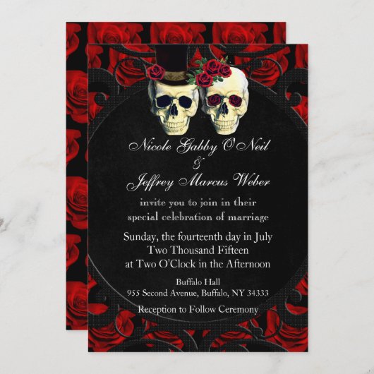 Dag van de uitnodiging tot het uitzenden van de do (Voorkant / Achterkant)