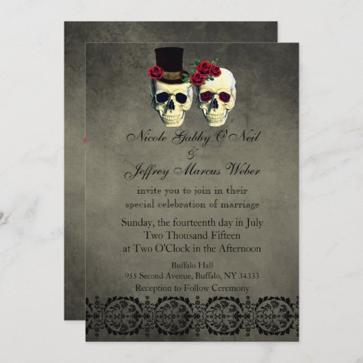 Dag van de uitnodiging tot het uitzenden van de do (Voorkant / Achterkant)