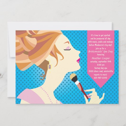 Dag van de Uitnodiging van Beauty Spa (Voorkant)