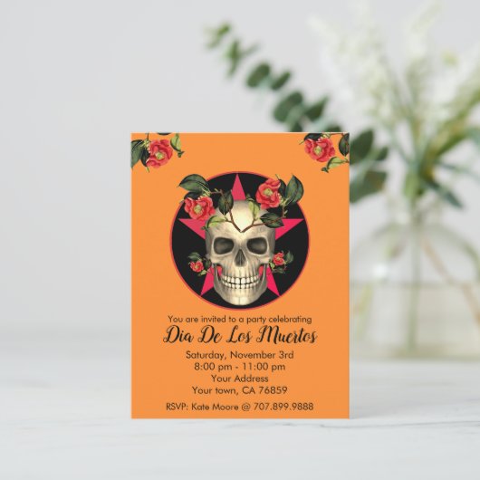 Dag van de uitnodiging van de dode schedelpartij (Staand voorkant)