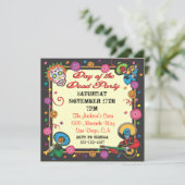 Dag van de uitnodiging van de partij Dead Fiesta (Staand voorkant)