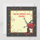 Dag van de uitnodiging van de partij Dead Fiesta (Achterkant)