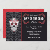 Dag van de uitnodigingskaart van de partij Dead Fi Kaart (Voorkant / Achterkant)