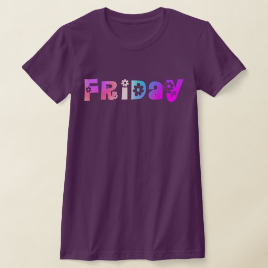 Dag van de ute van de week Vrijdag T-shirt (Laagn)