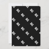 Dag van de Vader Brunch Witte Zwarte Tekst Kaart (Achterkant)