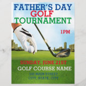 Dag van de Vader Golf - Promotionele Marketing Flyer (Achterkant)