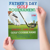 Dag van de Vader Golf - Promotionele Marketing Flyer (Hand)