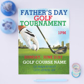 Dag van de Vader Golf - Promotionele Marketing Flyer (Enkel)