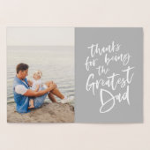 Dag van de Vader van de Grootste Dochter Vaders Folie Kaarten (Binnen)