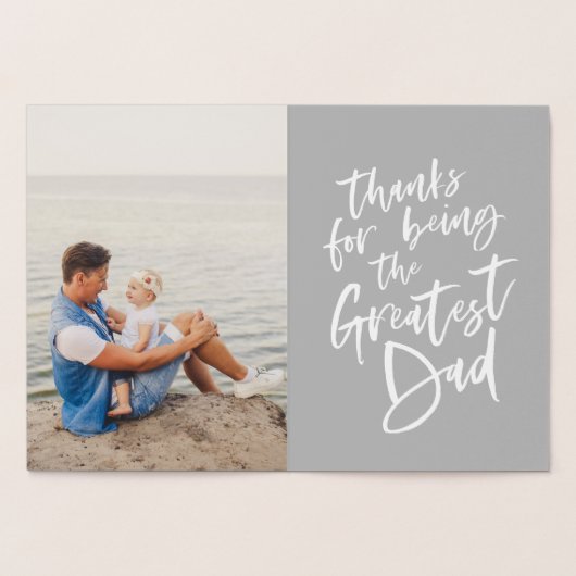 Dag van de Vader van de Grootste Dochter Vaders Folie Kaarten (Binnen)