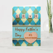 Dag van de Vader van de liefde voor #1 Broeder Kaart (Voorkant)