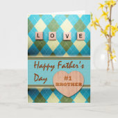 Dag van de Vader van de liefde voor #1 Broeder Kaart (Gele Bloem)