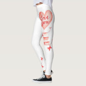 Dag van de valentijn: harten, bogen en liefde char leggings (Links)