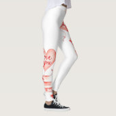 Dag van de valentijn: harten, bogen en liefde char leggings (Rechts)