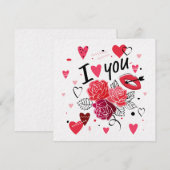 dag van de valentijn kaart (Voorkant / Achterkant)