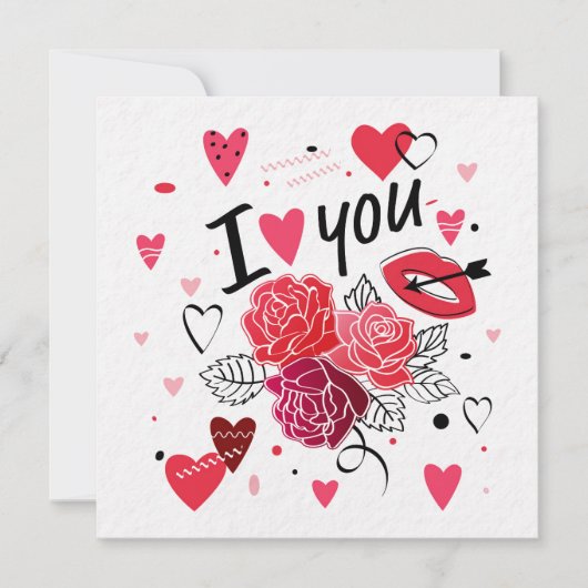 dag van de valentijn kaart (Voorkant)