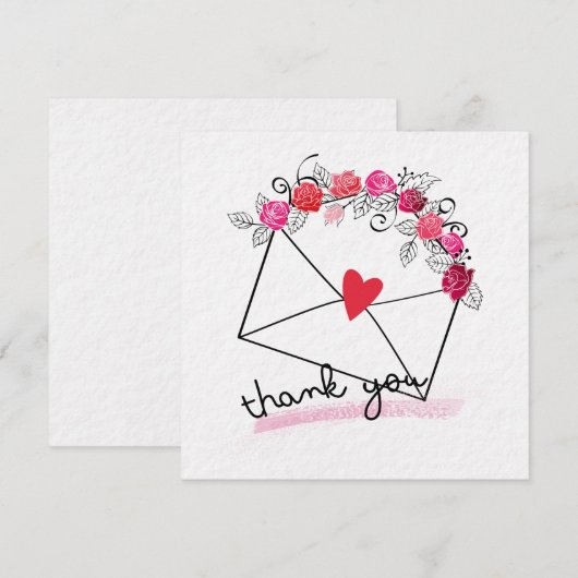 dag van de valentijn kaart (Voorkant / Achterkant)