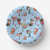 Dag van de valentijn papieren kommen (Voorkant)