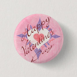 Dag van de valentijn ronde button 3,2 cm