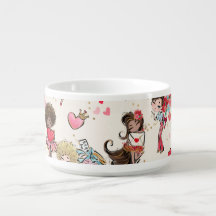 Dag van de valentijn Salad Bowls