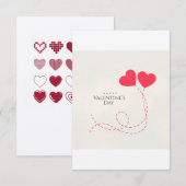 Dag van de valentijn save the date (Voorkant / Achterkant)