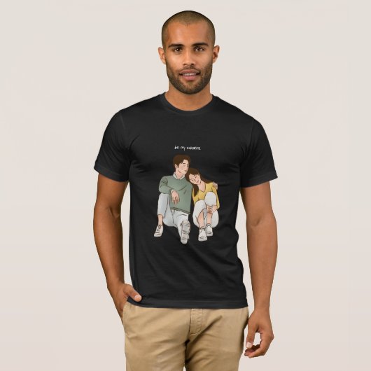 Dag van de valentijn t-shirt (Voorkant volledig)