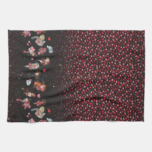 Dag van de valentijn theedoek (Horizontaal)