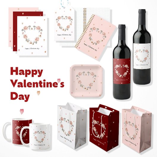 Dag van de Valentijn van het Bloemenhart Sticker