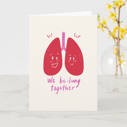 Dag van de valentijn We zijn een longkaart Kaart (Gele Bloem)