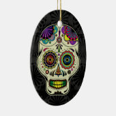 Dag van de versiering van de schedel van de dode s keramisch ornament (Rechts)