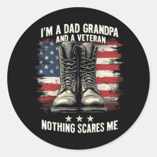 Dag van de Veteraan Patriottische Vaders Ronde Sticker