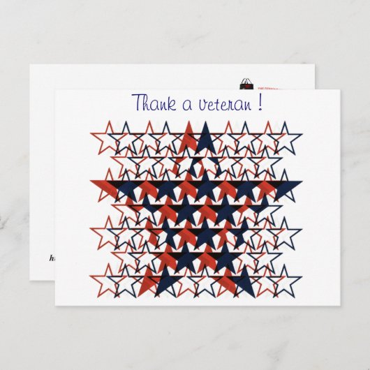 Dag van de  Veteranen - Briefkaart (Voorkant / Achterkant)