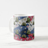 Dag van de veteranen met dankbaarheid koffiemok (Voorkant links)