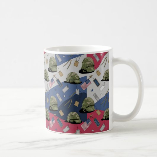 Dag van de veteranen met dankbaarheid koffiemok (Rechts)