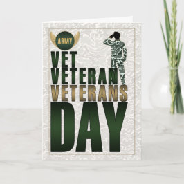 Dag van de veteranen van de Camouflage van de Mili Feestdagen Kaart