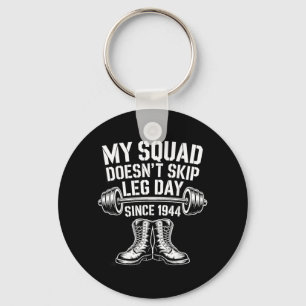 Dag van de veteranen van het leger sla leg dag mil sleutelhanger