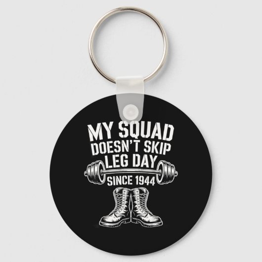 Dag van de veteranen van het leger sla leg dag mil sleutelhanger (Voorkant)