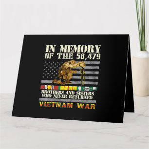 Dag van de Vietnam-veteranen VS Herinnering Kaart
