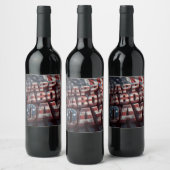 Dag van de Voedsel- en Drankenarbeid Wijn Etiket (Flessen)