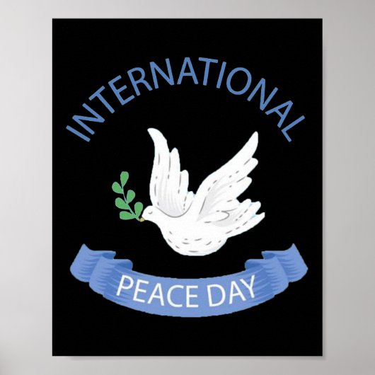 Dag van de Vrede op Aarde Internationale Dag van d Poster (Voorkant)