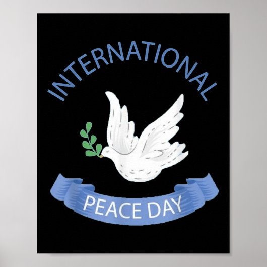 Dag van de Vrede op Aarde Internationale Dag van d Poster (Voorkant)