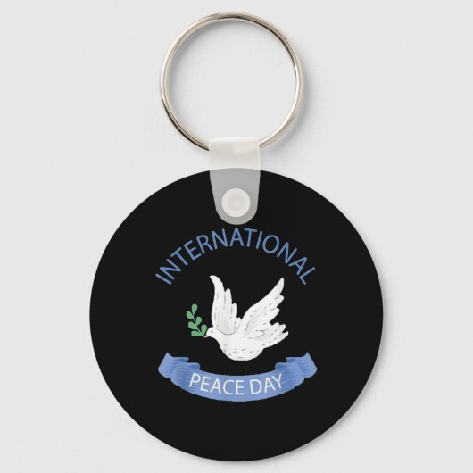 Dag van de Vrede op Aarde Internationale Dag van d Sleutelhanger (Voorkant)