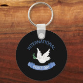 Dag van de Vrede op Aarde Internationale Dag van d Sleutelhanger (Voorkant)