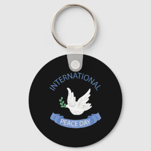 Dag van de Vrede op Aarde Internationale Dag van d Sleutelhanger