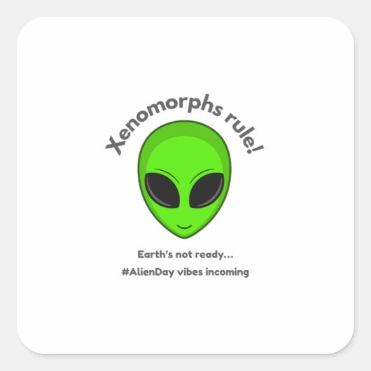 Dag van de Vreemdeling 26 april Vierkante Sticker (Voorkant)